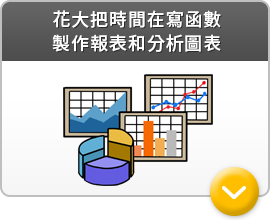 花大把時間在寫函數 製作報表和分析圖表