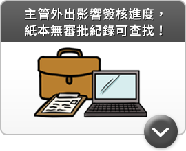 主管外出影響簽核進度,紙本無審批紀錄可查找!