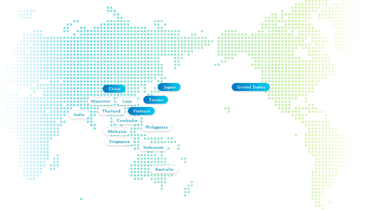 服務據點遍布全球