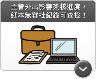 主管外出影響簽核進度,紙本無審批紀錄可查找!