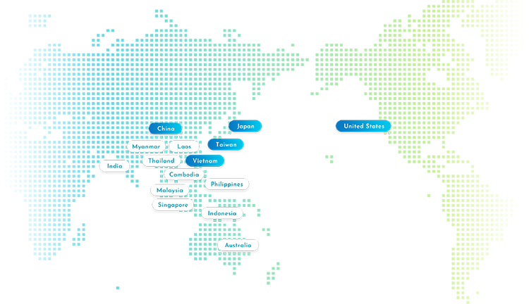 服務據點遍布全球